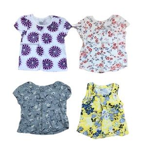 Old Navy bundle of 4 floral t-shirts 18-24 months